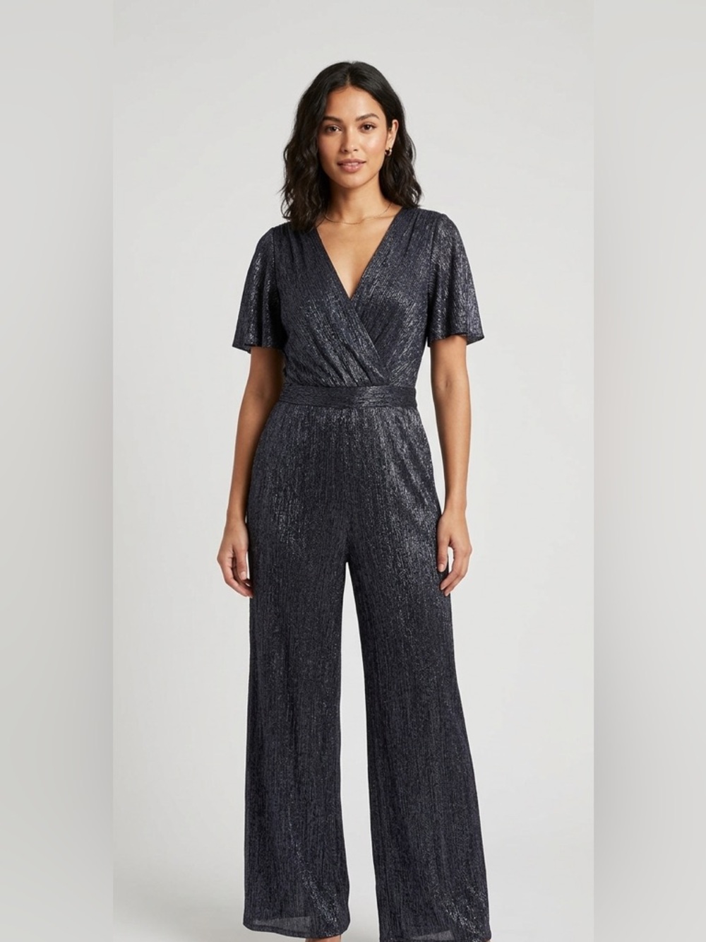 NWT Banana Republic Metallic Jumpsuit XL Tall Wedding Guest Party